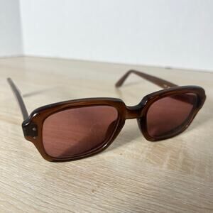 Vintage USS 4 1/2 - 5 3/4 USS 50-20 Eyeglasses Full Rim Frames ONLY Brown